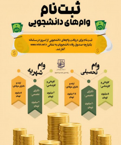 ثبت نام وام های دانشجوئی صدوق رفاه