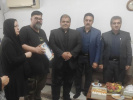 دیدار رئیس دانشگاه جامع علمی کاربردی استان گیلان با خانواده معزز شهید علی دقیق مناره بازاری